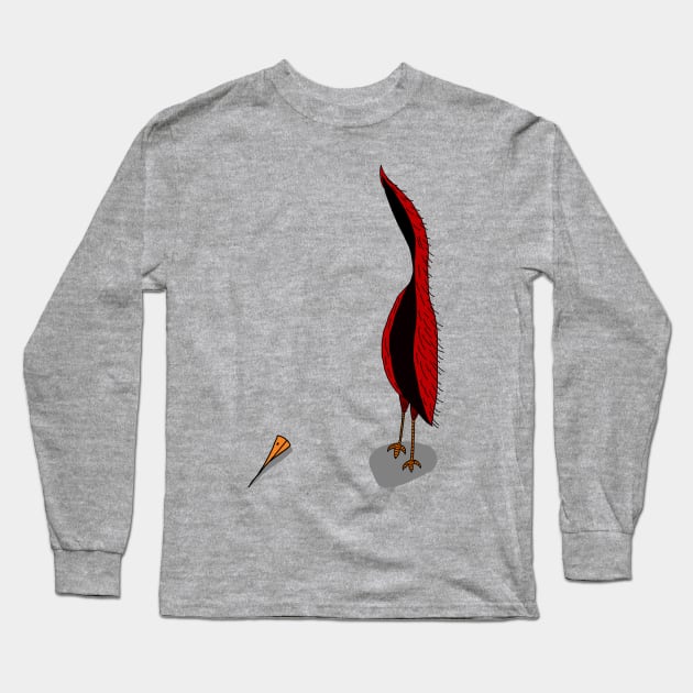 Bird without beak Long Sleeve T-Shirt by Javisolarte
